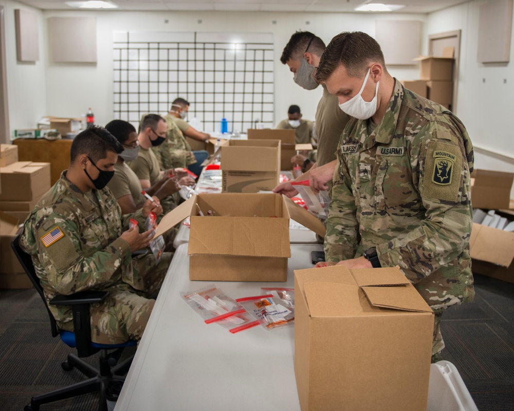 Connecticut National Guard assembles 107,000 COVID-19 test kits in five days