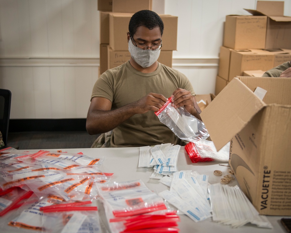 Connecticut National Guard assembles 107,000 COVID-19 test kits in five days
