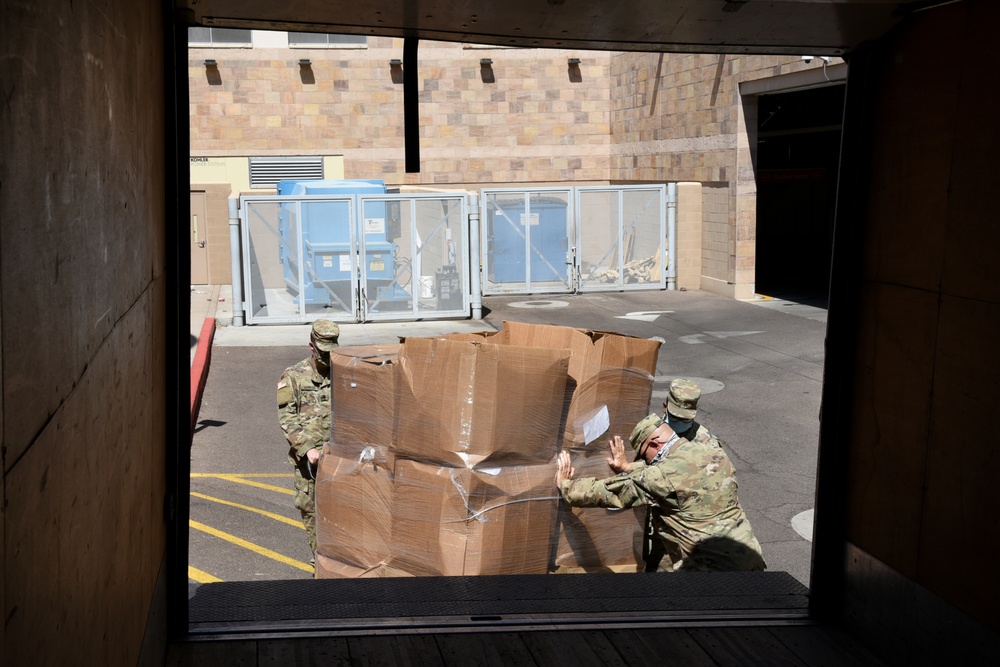Arizona National Guard picks up first delivery of medical-grade reusable gowns from FABRIC