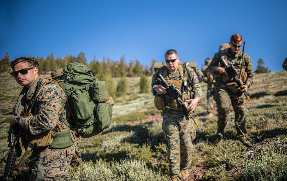 Echo Company, 4th Recon Navigating Training Grounds