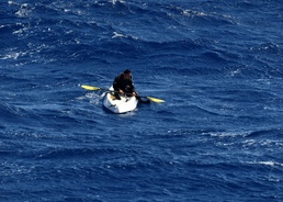 Coast Guard, Hawaii County Fire department rescue kayaker off island of Hawaii