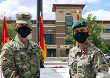 1st Armored Division and Maj. Gen. Patrick Matlock bid farewell to British Army Brigadier Leigh Tingey