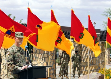 1st Armored Division and Maj. Gen. Patrick Matlock bid farewell to British Army Brigadier Leigh Tingey