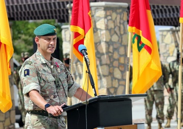 1st Armored Division and Maj. Gen. Patrick Matlock bid farewell to British Army Brigadier Leigh Tingey