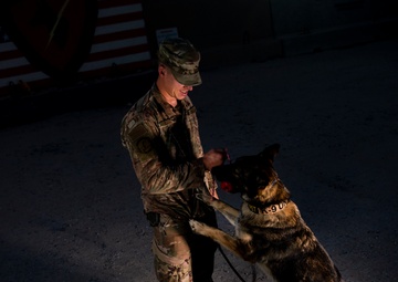 ASAB Bound: K-9 Team wins AFCENT Defender of the Month
