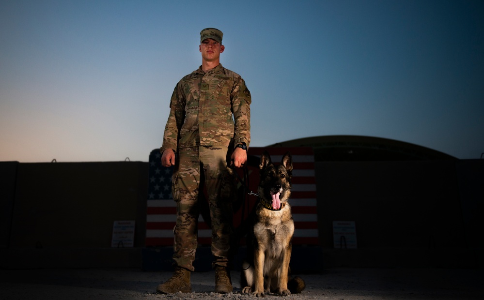 ASAB Bound: K-9 Team wins AFCENT Defender of the Month