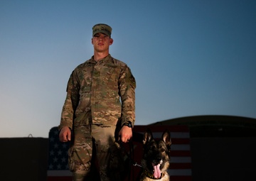ASAB Bound: K-9 Team wins AFCENT Defender of the Month