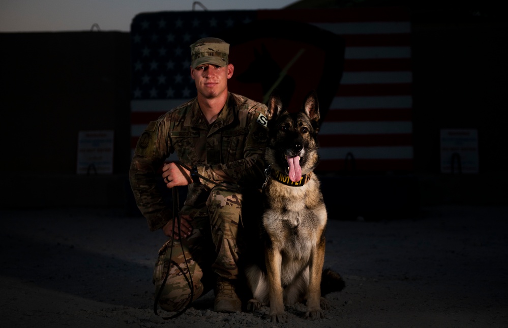 ASAB Bound: K-9 Team wins AFCENT Defender of the Month