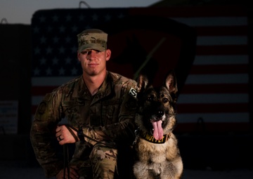 ASAB Bound: K-9 Team wins AFCENT Defender of the Month