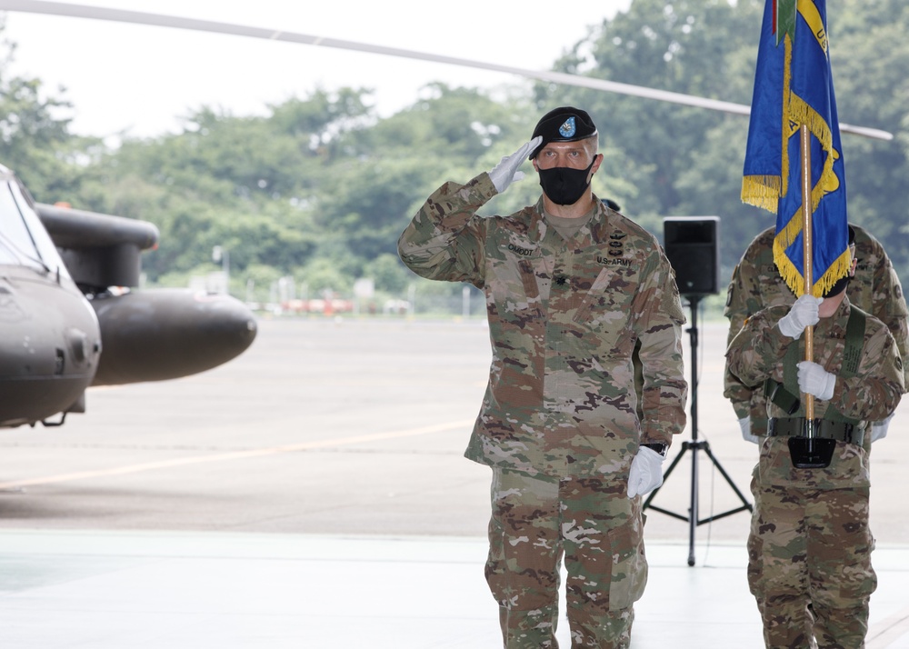 U.S. Army 78th Aviation Battalion Japan Change of Command