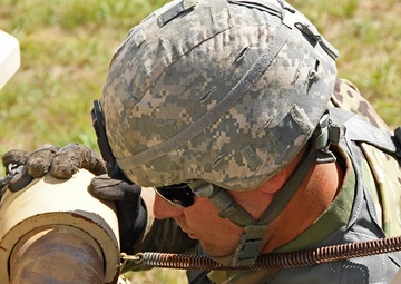 1073rd Maintenance Company Recover a Vehicle Under Simulated Fire During Northern Strike 20