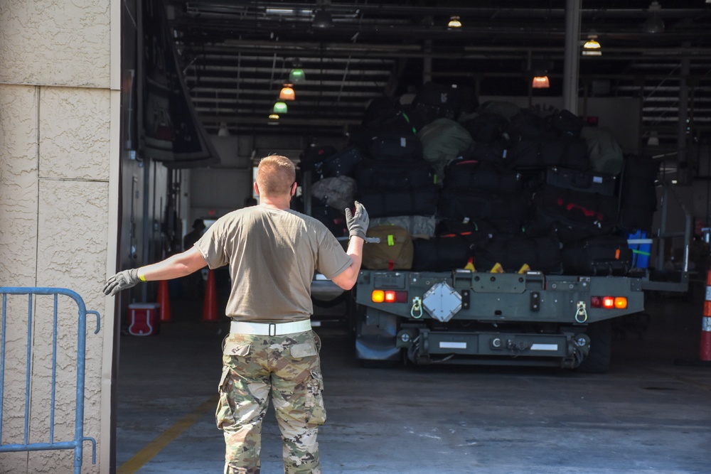 442d Fighter Wing members leave for deployment