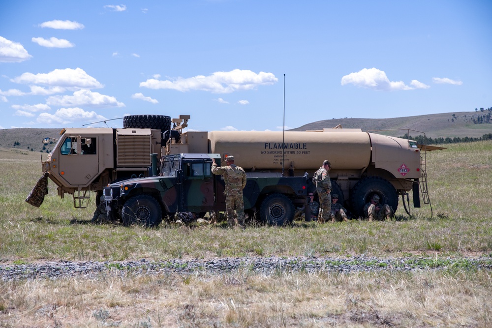 Field artillery conducts live-fire exercise