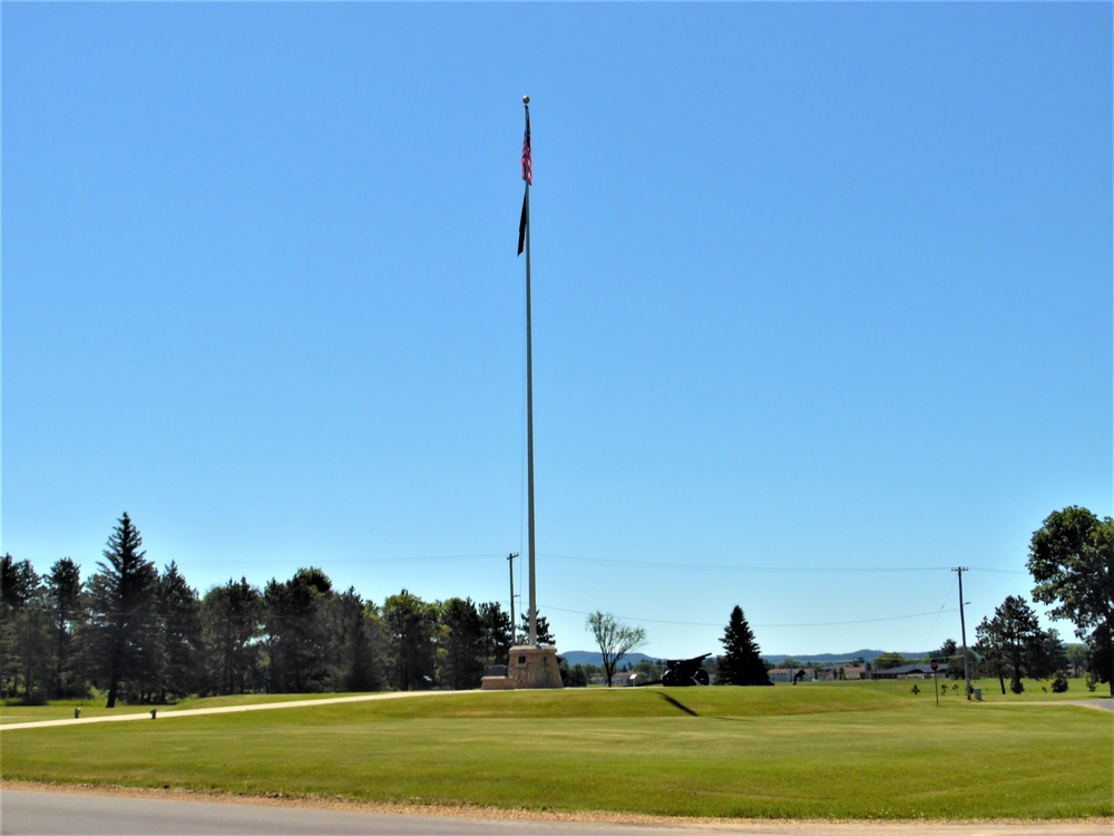 American Flag and Fort McCoy