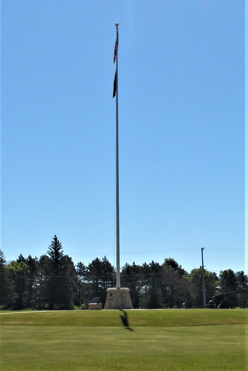 American Flag and Fort McCoy