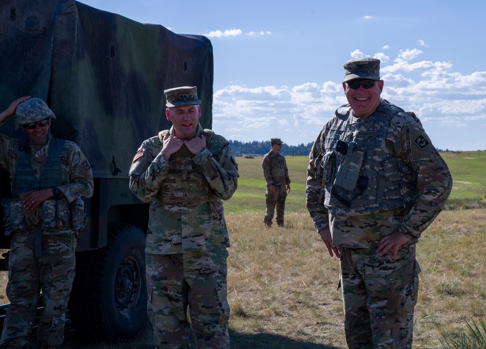 Field artillery conducts live-fire exercise