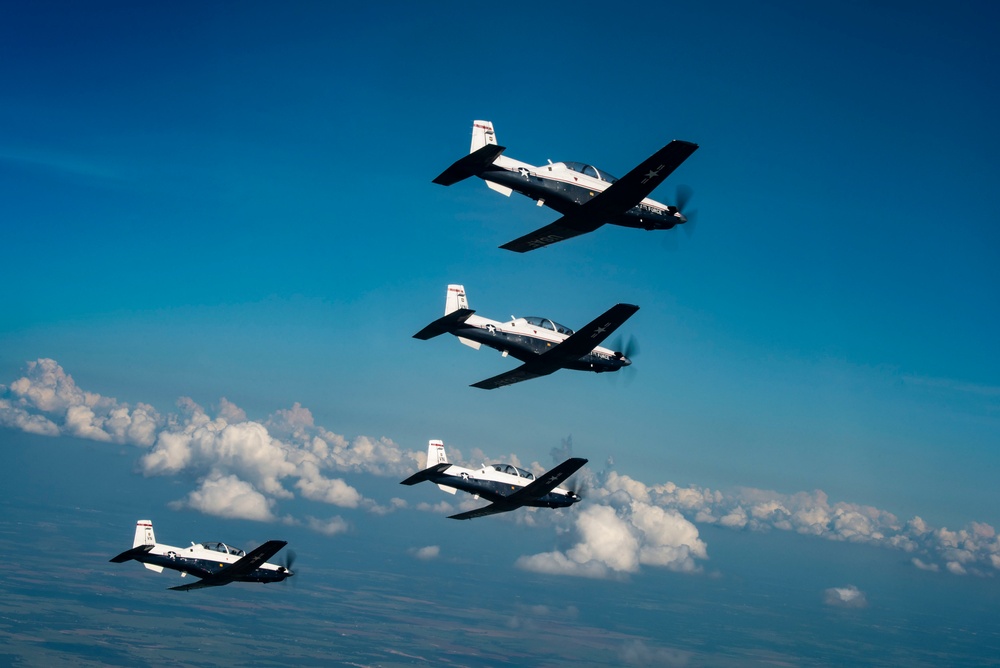 Vance Pilots Practice Formation Flying