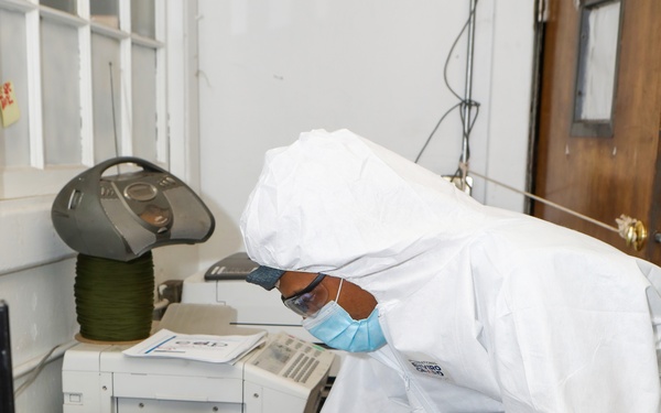 Norfolk Naval Shipyard’s COVID-19 Backshift Disinfectant Crew Helps Minimize the Spread