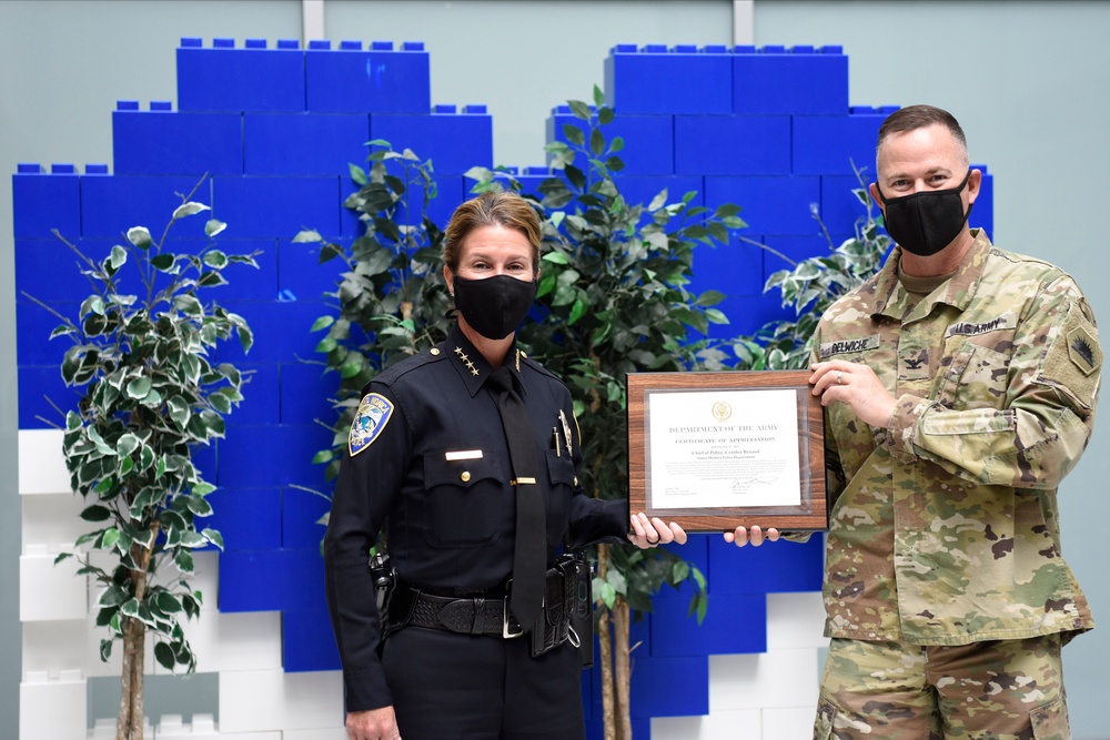 100th Troop Command recognizes Santa Monica police and fire personnel