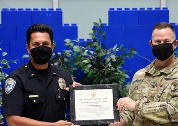 100th Troop Command recognizes Santa Monica police and fire personnel