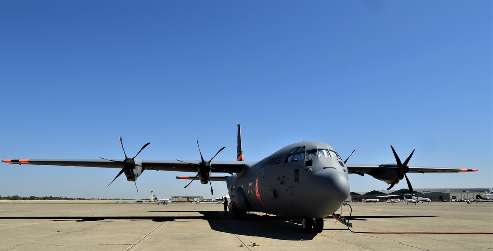 Cal Guard's 146th Airlift Wing supports wildfire fighting missions