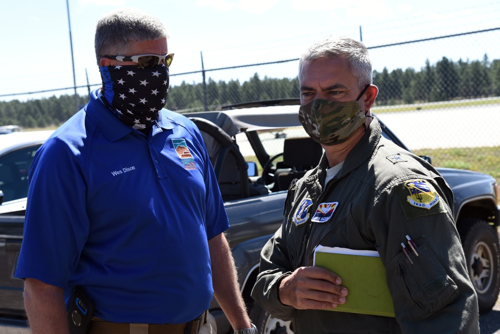 Arizona National Guard leadership visits COVID-19 testing site