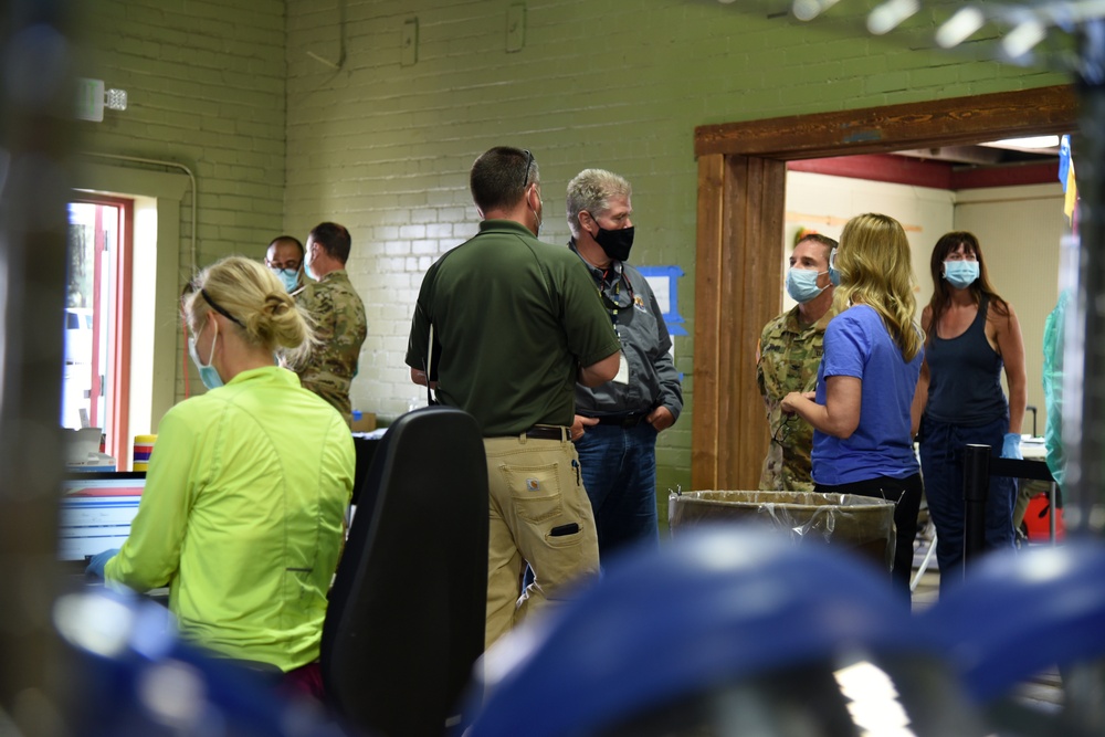 Arizona National Guard leadership visits COVID-19 testing site