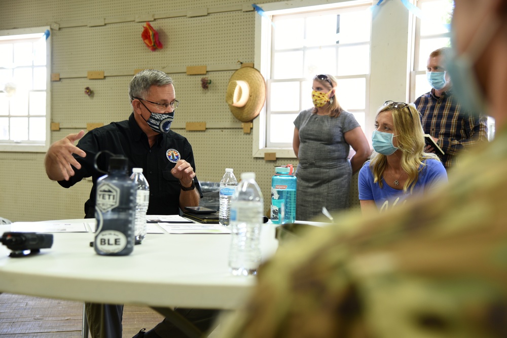 Arizona National Guard leadership visits COVID-19 testing site