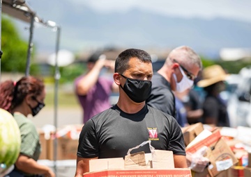 325th Brigade Support Battalion Food Distribution