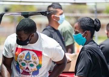 325th Brigade Support Battalion Food Distribution