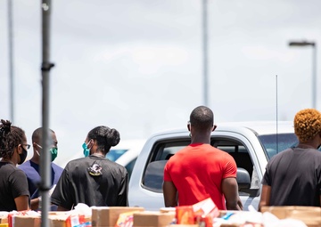 325th Brigade Support Battalion Food Distribution