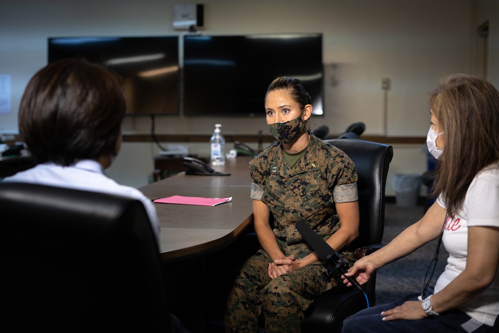 CNN Japan interviews Camp Hansen III MIG Deputy Surgeon General on COVID-19 preventative measures