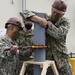 SEABEES work on reinforcement project at the Naval Air Facility Misawa Fuel Terminal