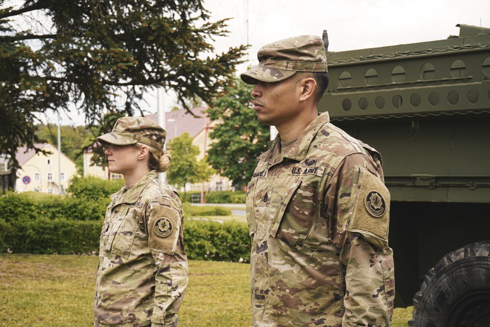 2CR Soldiers receive coins upon completion of the Murph Challenge