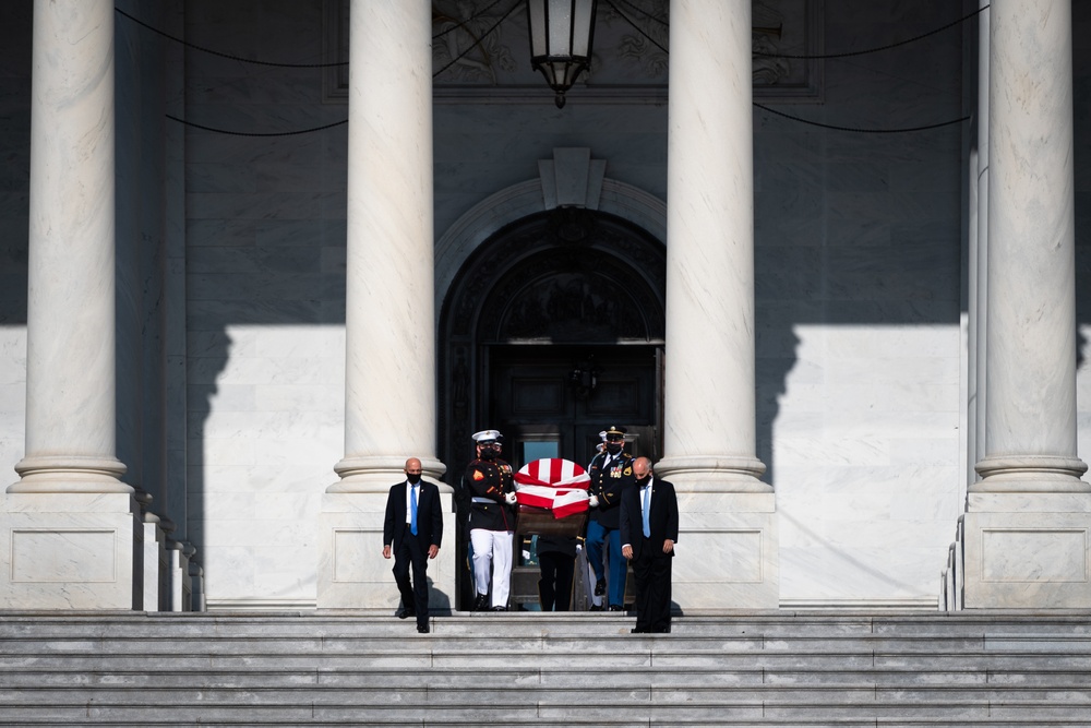 Congressional Funeral in honor of Rep. John Lewis - Departure from U.S. Capitol
