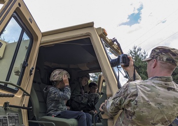 Soldiers stationed in Poland share experiences with local scouts