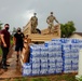 Texas Military Members deliver water and ice to south Texas towns affected by Hurricane Hanna