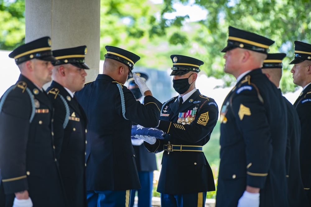 Modified Military Funeral Honors for U.S. Army Sgt. 1st Class Frank Ehlinger in Section 60