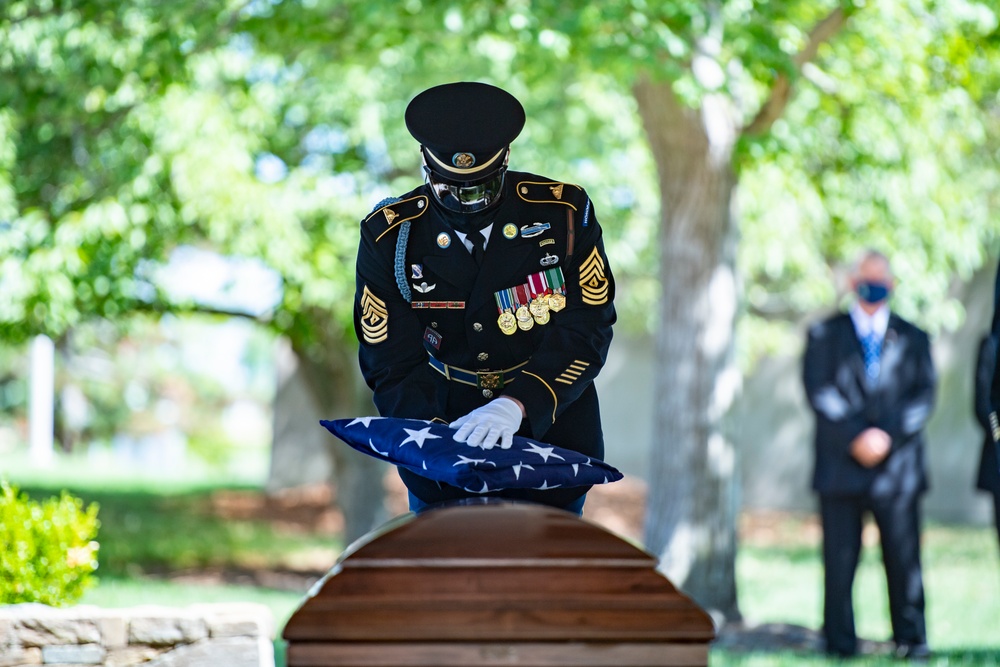 Modified Military Funeral Honors for U.S. Army Sgt. 1st Class Frank Ehlinger in Section 60