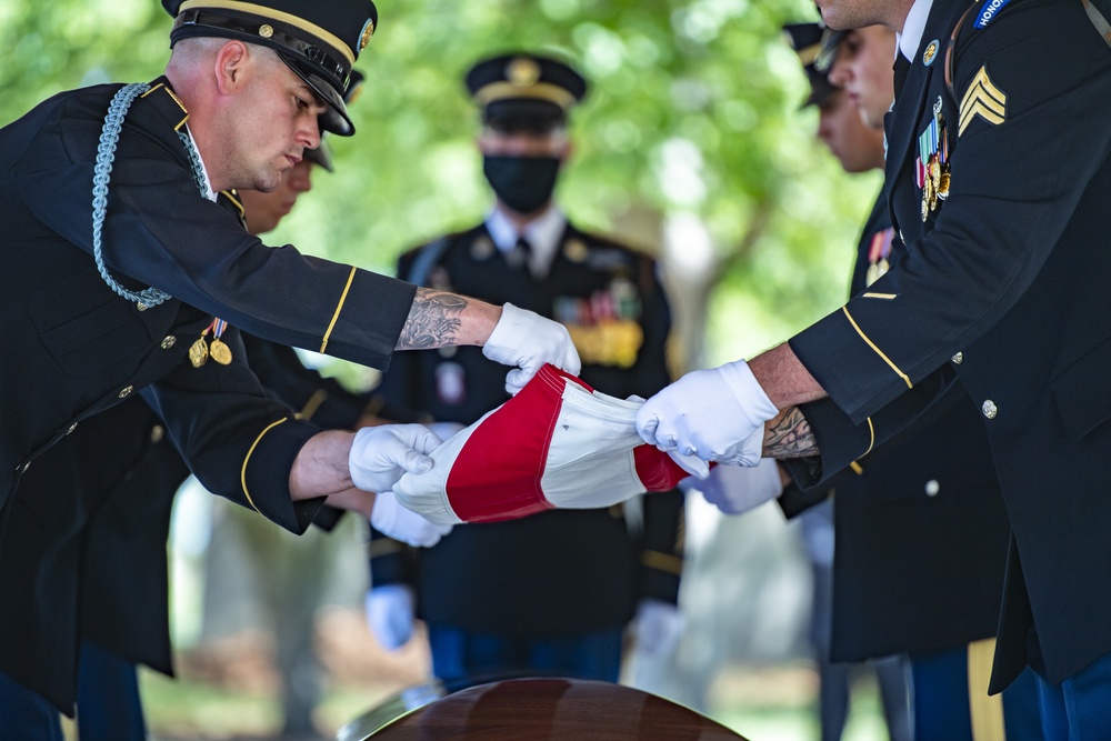 Modified Military Funeral Honors for U.S. Army Sgt. 1st Class Frank Ehlinger in Section 60