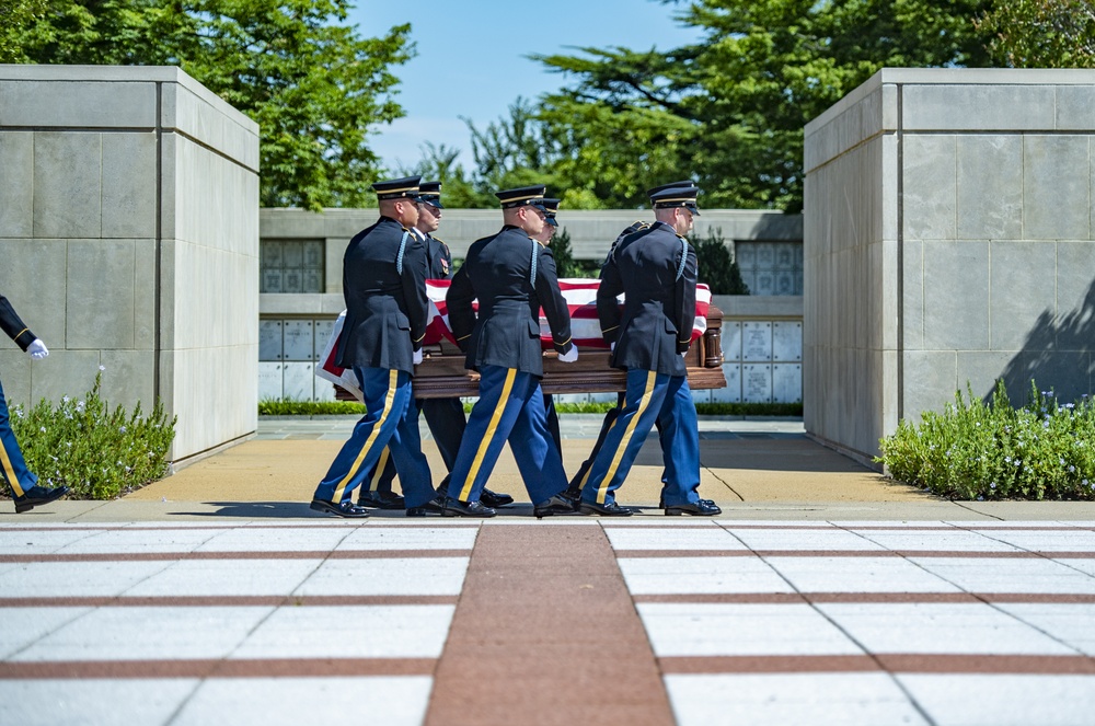 Modified Military Funeral Honors for U.S. Army Sgt. 1st Class Frank Ehlinger in Section 60