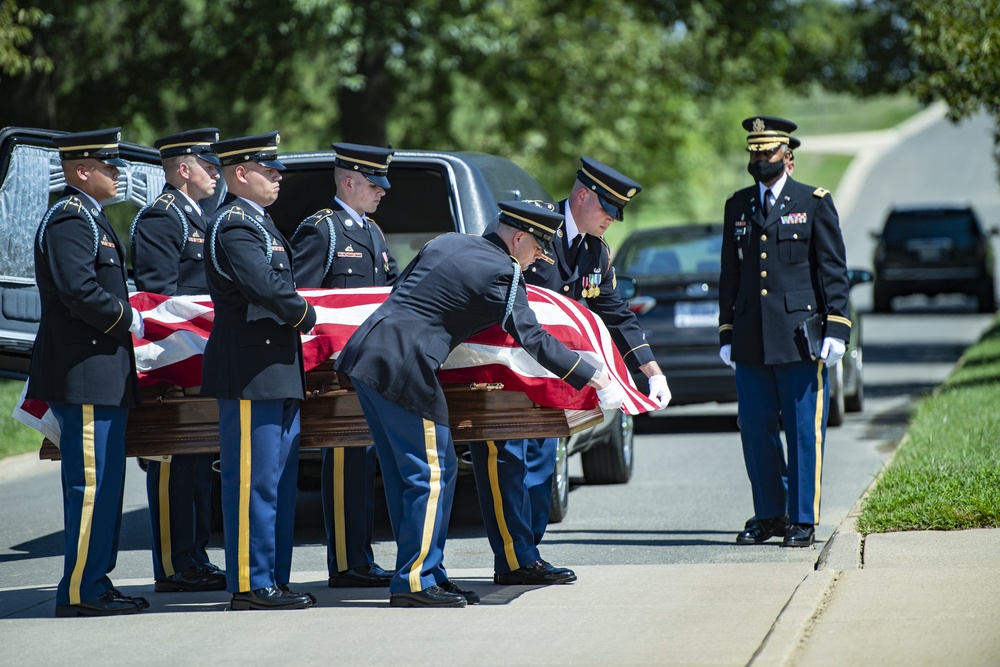 Modified Military Funeral Honors for U.S. Army Sgt. 1st Class Frank Ehlinger in Section 60
