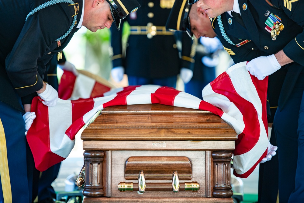 Modified Military Funeral Honors for U.S. Army Sgt. 1st Class Frank Ehlinger in Section 60