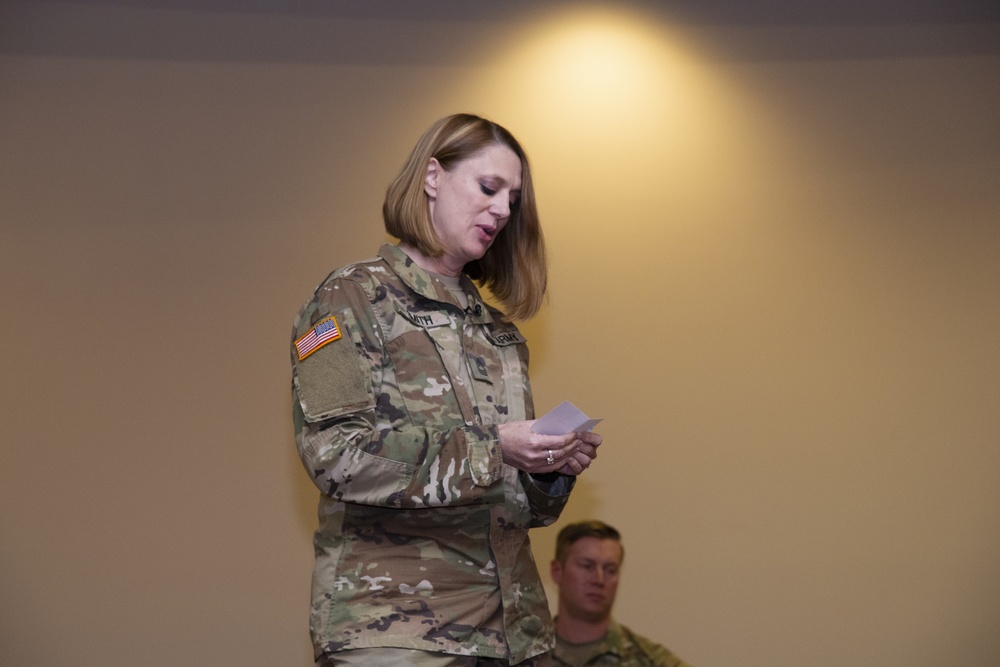 Promotion Ceremony for Sgt. Maj. Diane Smith