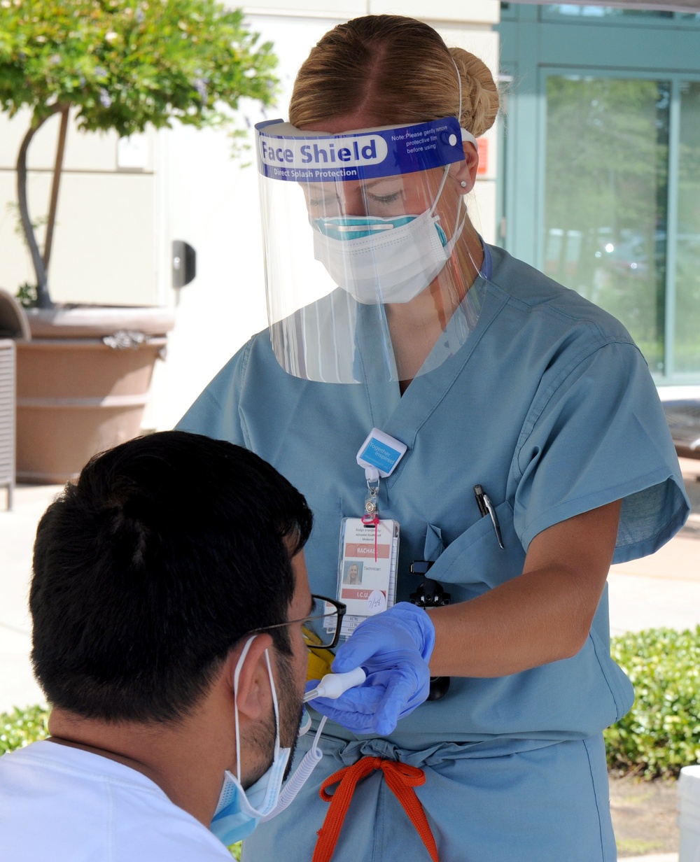 Service members support staff during COVID-19 operations in California hospitals