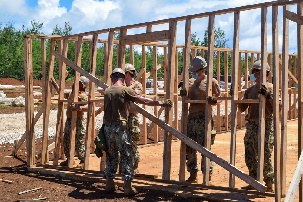 Seabees Construct Expeditionary Camp in Tinian