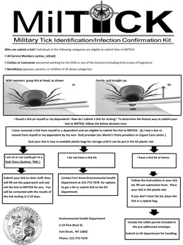 Fort Drum community members can take precautions to avoid tick bites