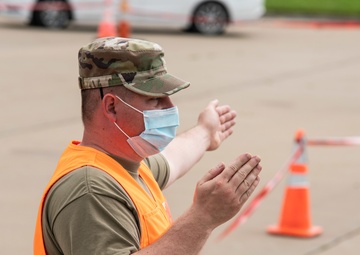 Missouri Air National Guard assist the city of Savannah in Covid-19 screenings