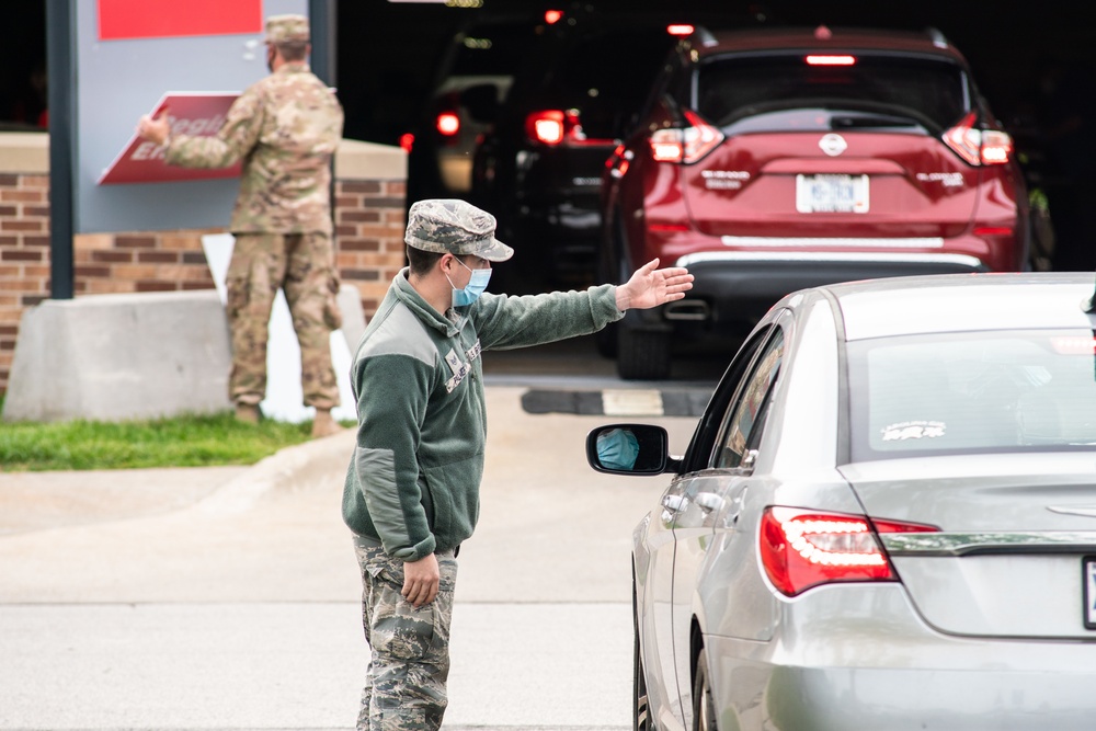 Missouri Air National Guard assists local agencies in Covid-19 screenings