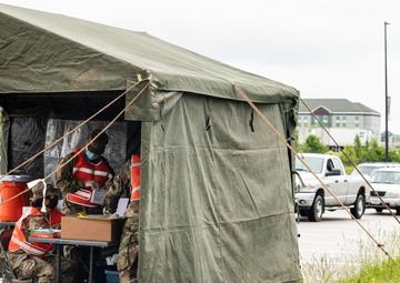 Missouri Guardsmen conduct COVID testing in Independence